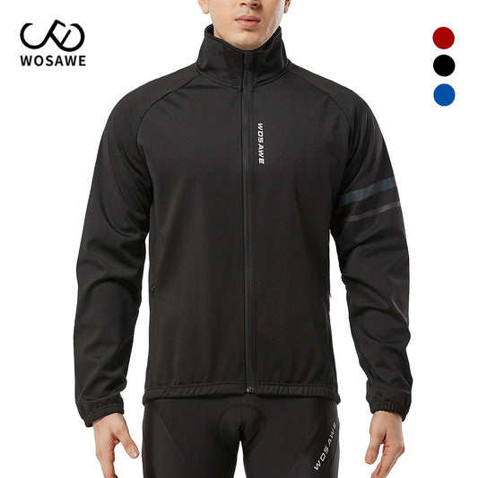 WOSAWE Winter Thermal Cycling Jacket MTB Road Bike Clothing Windproof Waterproof Men's Jacket cortavientos ciclismo hombre 2022