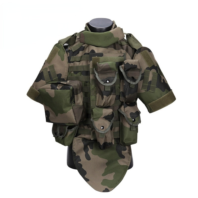 Tactical Vest Camouflage combat Body Armor With Pouch/Pad ACU USMC Airsoft Military Molle Assault Plate Carrier CS Clothing