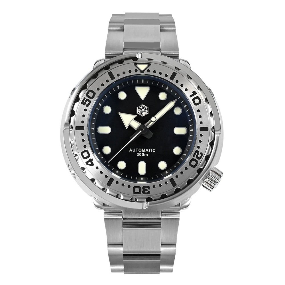 San Martin New 47mm Tuna Diver Watch Men Watches Automatic NH36 Mechanical Stainless Steel Wristwatch Sapphire Mirror 30Bar часы
