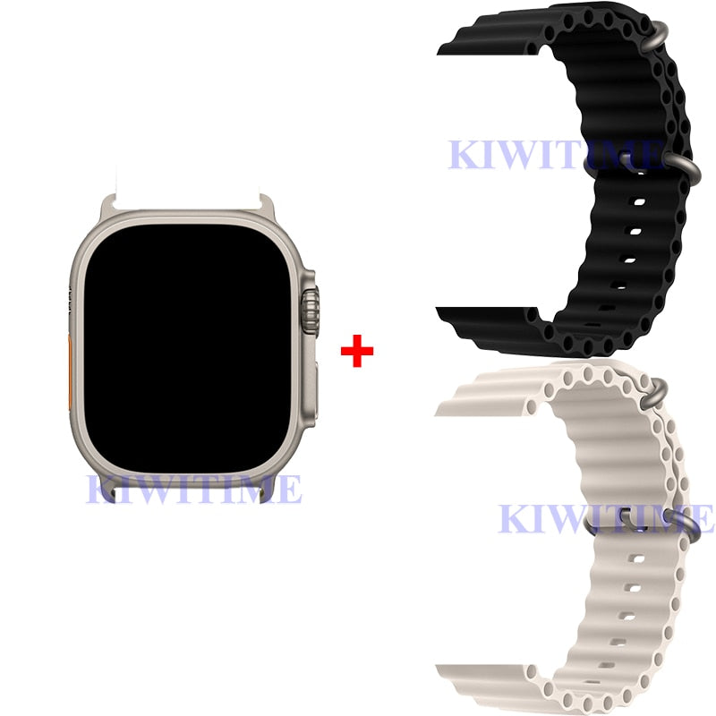 KIWITIME IWO Watch Ultra 2 Smartwatch 49mm Infinity Screen Titanium 2022 Best Series 8 Smart Watch for Men Women Samsung Android