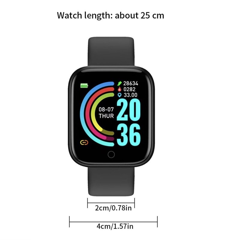 Smart Watch Men Women Chil Smartwatch Heart Rate Blood Pressure Monitor Fitness Tracker Watch Smart Bracelet for Android and IOS