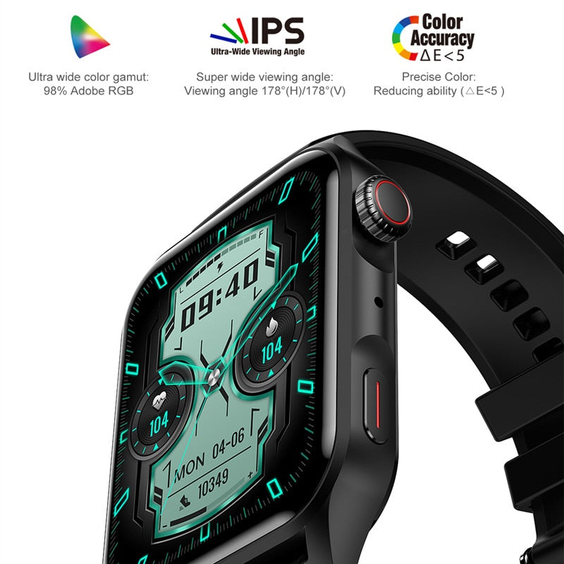 HK28 Smart Watch 1.78inch Amoled Men Women Smartwatch AI Voice Assistant Heart Rate Health Monitor Sports Wristwatch