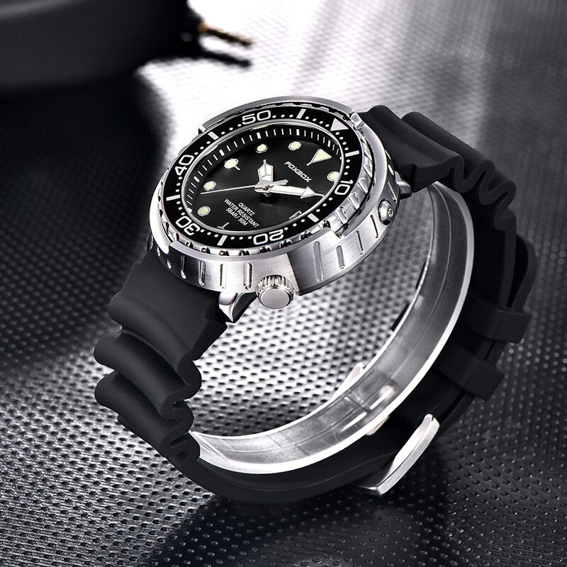 New Watch For Men Fashion Silicone belt Chronograph Sport Wristwatch 50M Waterproof  Luminous Dive Male Clocks Relogio Masculino