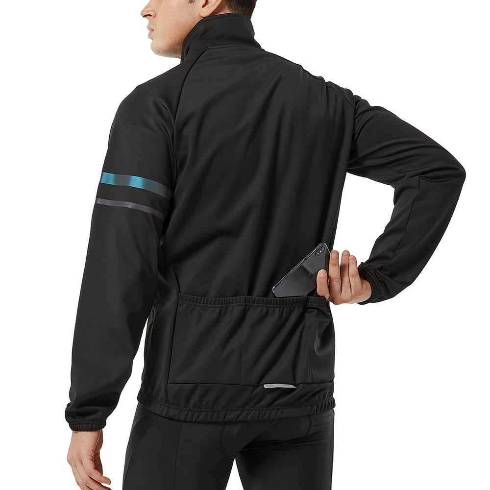 WOSAWE Winter Thermal Cycling Jacket MTB Road Bike Clothing Windproof Waterproof Men's Jacket cortavientos ciclismo hombre 2022