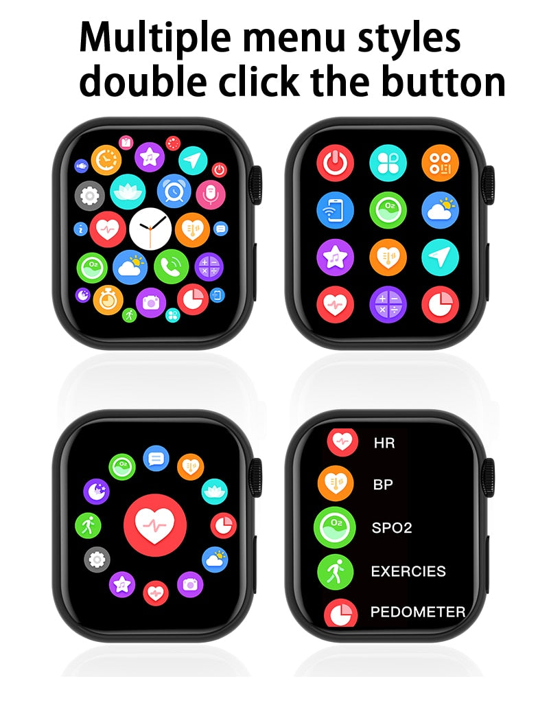 Series 8 2022 New Smart Watch Bluetooth Call Men Sports Fintess SmartBand Custom dial smartwatch for for Apple Watch men women