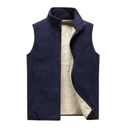 Men' Sleeveless Vest Jackets Winter Fashion vest Male Cotton-Padded Fleece Vests Coats Men Warm Black Waistcoats Clothing 8XL