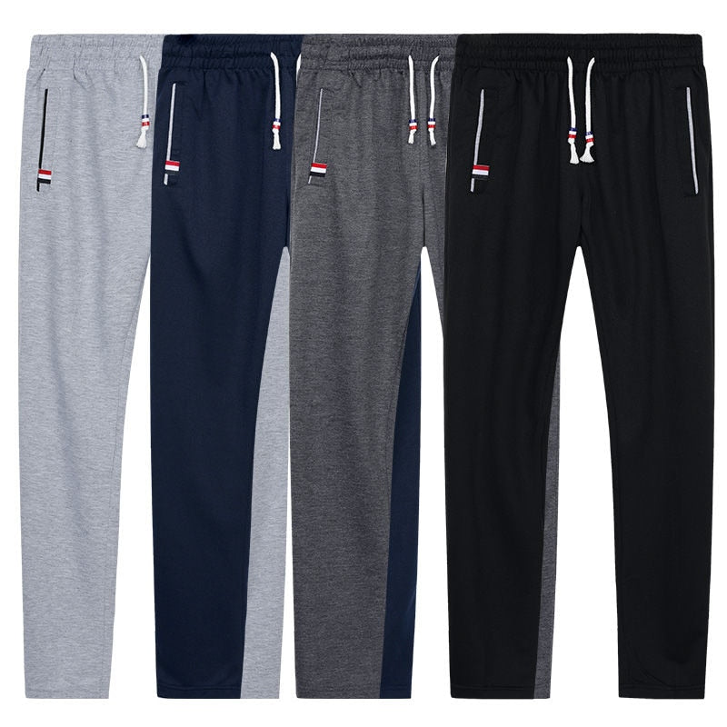 Men Sweatpants Plus Size Men Joggers Breathable Track Pants Elastic Waist Sport Casual Trousers Baggy Fitness Gym Clothing